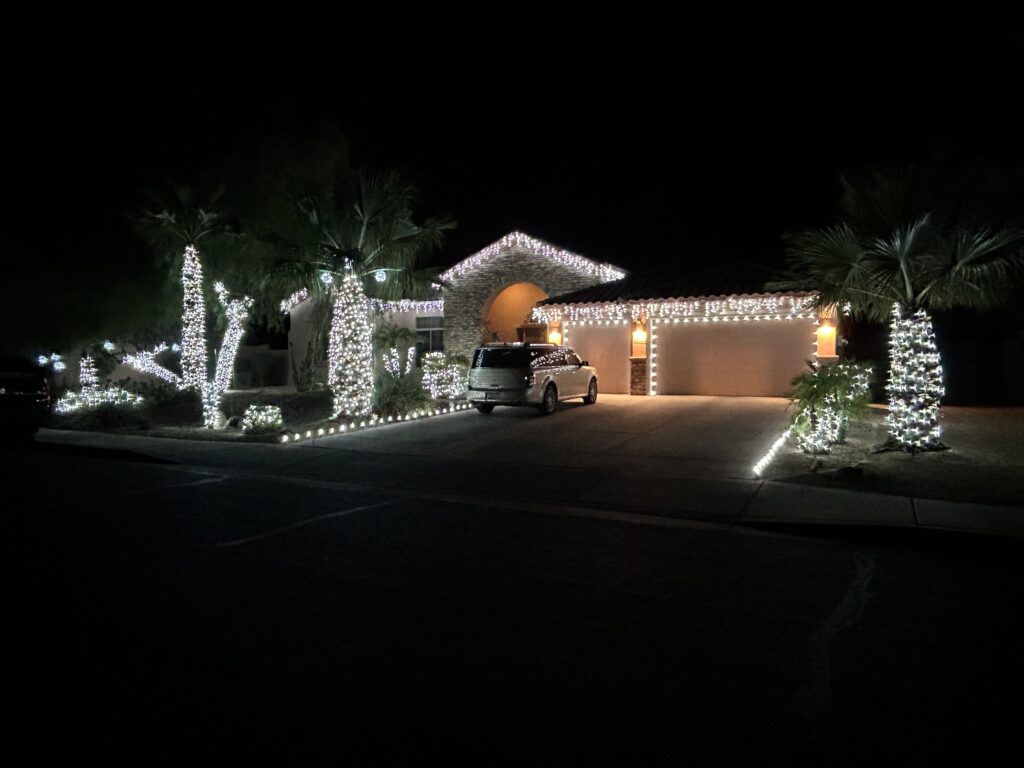 christmas lights installation in Surprise AZ